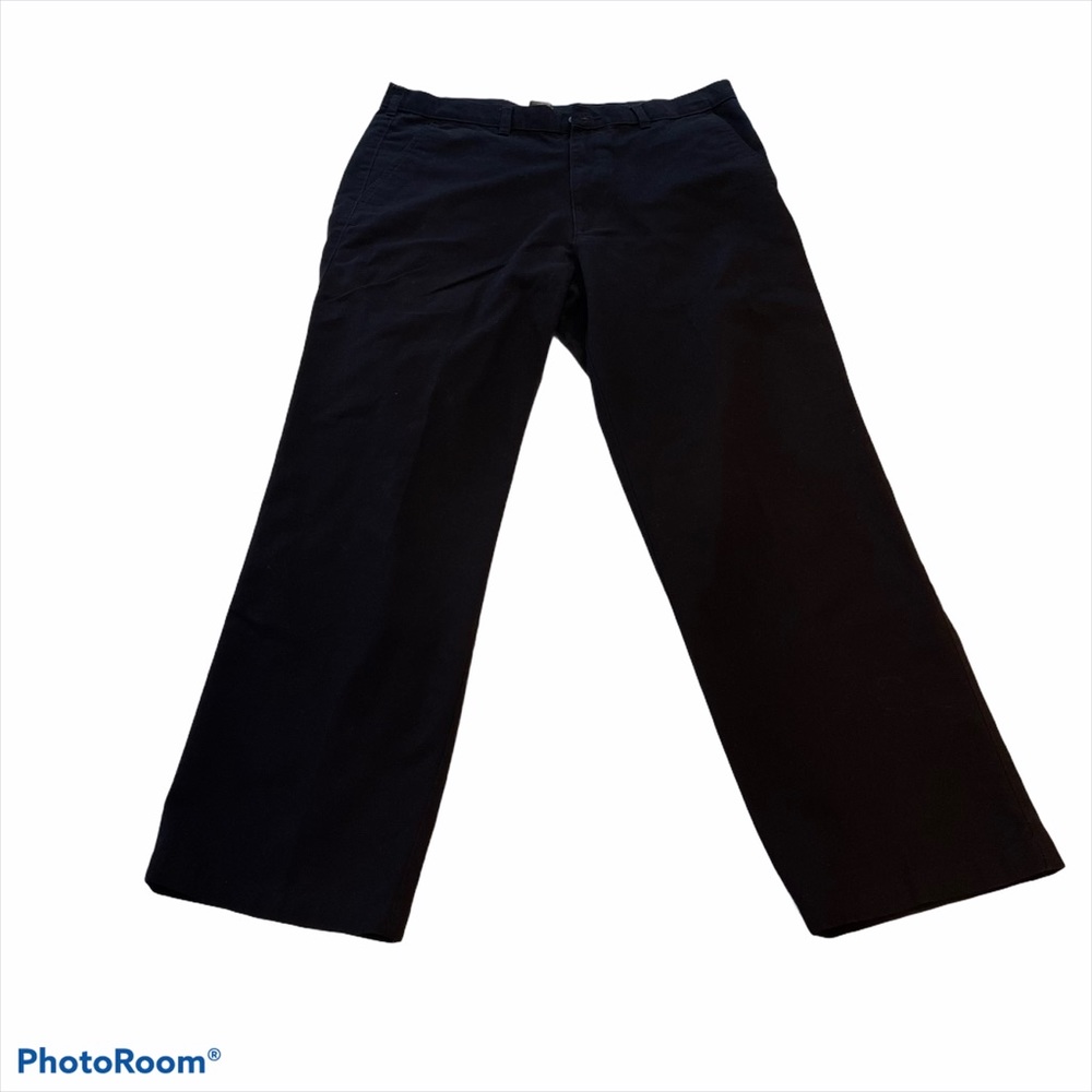 George Chino Pants Black Casual Men's Size 36X32